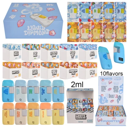 Favorites Liquid Diamonds Disposable Vape Pen 2 gram Vape 350mAh Battery With Digital Screen