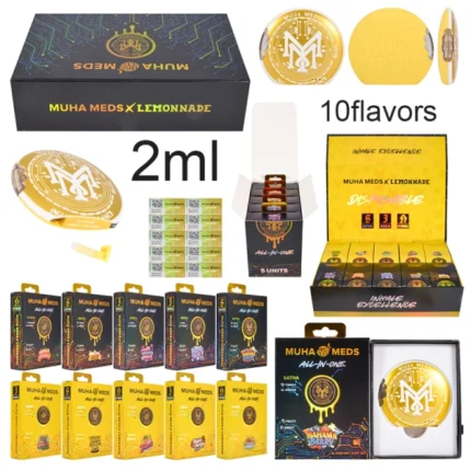 Muha & Cookies Disposable Vape Pen 2 gram Vape 350mAh Battery Empty Packaging