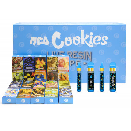 MEO Cookies 1+1ml Disposable Vape Pen Dual chamber Empty Thick Oil Carts With Digital Screen