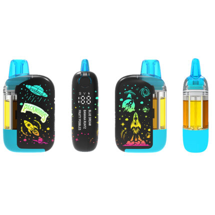 Packwoods 1ml+1ml+1ml Disposable Vape Pen 3G Triple chambers Empty Thick Oil Carts With Digital Screen