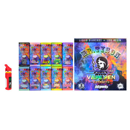 Mr. Tyson 2 ml Disposable Vape Pen 2 Gram Empty Thick Oil Carts With Digital Screen