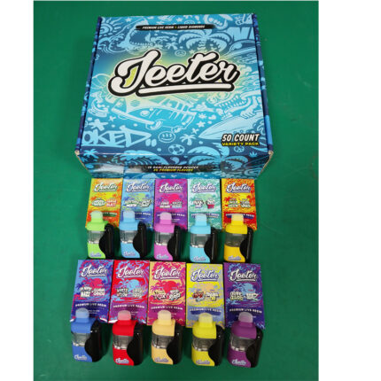 Jeeter 1+1ml Dual Chamber Disposable Vapes Digital Screen 2ml Empty Atomizer Thick Oil Carts